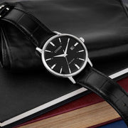 Citizen BM7460-11E Eco Drive Black Dial Black Leather Strap Men's Watch